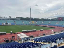 Стадион „Васил Левски“ е готов за мача България – Унгария