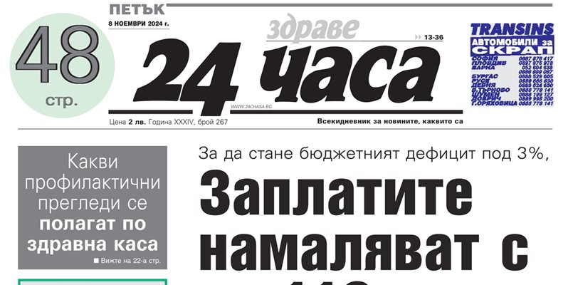 Само в "24 часа" на 8 ноември - Най-щастливи и уверени студенти са бъдещите свещеници и полицаи