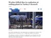 Един човек е загинал, а 15 са ранени при експлозия в завод в Турция
