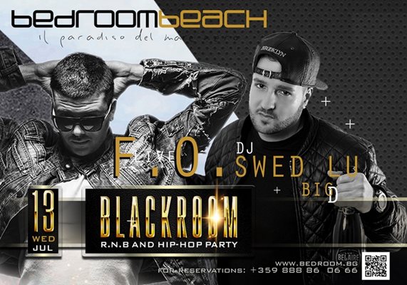 Bedroom Beach Club открива сезона на BLACKROOM R'N'B Concerts