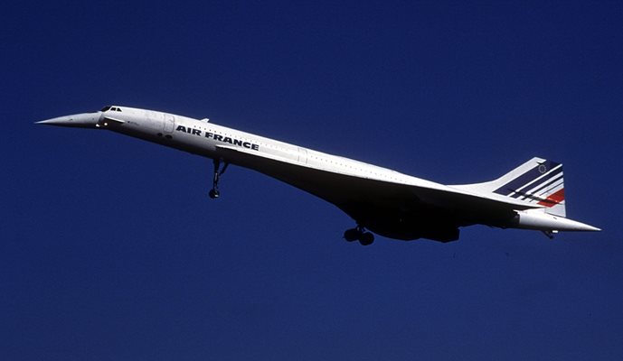 An Air France-operated Concorde on one of its last flights PHOTO: Reuters