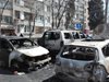 Огнен ад в бургаски квартал, горят пет коли (снимки)