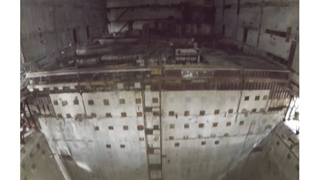 Drone takes exclusive footage in the exploded block of the Chernobyl NPP (Video)