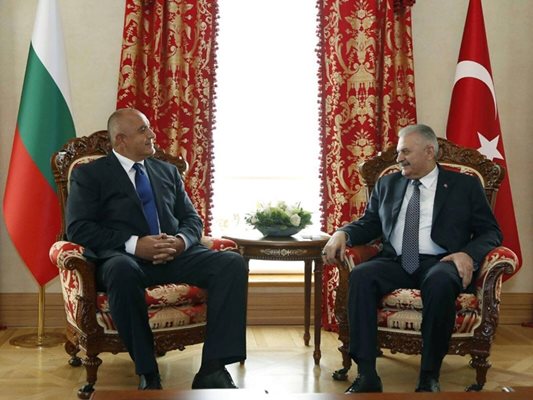 Бойко Борисов и турският премиер Бинали Йълдъръм