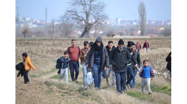 Бежанци край Одрин