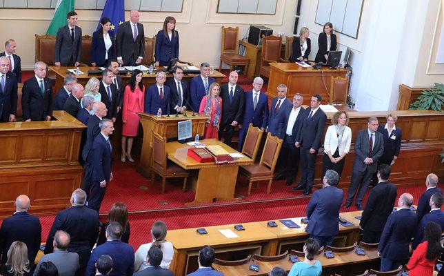 Правителството на акад. Николай Денков положи клетва в парламента на 6 юни. СНИМКА: РУМЯНА ТОНЕВА