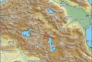 Земетресение от 5,3 по Рихтер разлюля Турция и Иран