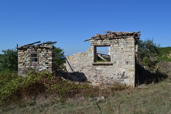 Повечето къщи в селото отдавна са се самосрутили. СНИВКА: НЕНКО СТАНЕВ