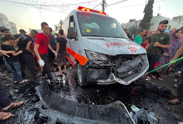 Според Израел ударената линейка превозвала терористи СНИМКА: Ройтерс
