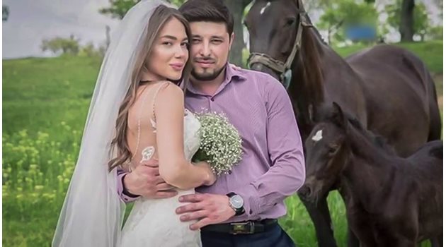 Алексей и Анастасия като младоженци