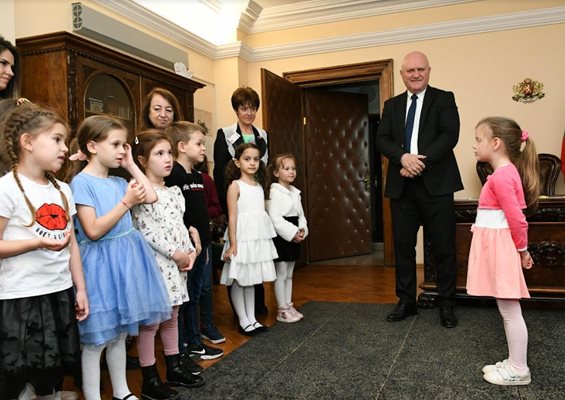 Children from the capital's kindergarten recreated Easter at the Ministry of Education and Culture Photo: Press center of the Ministry