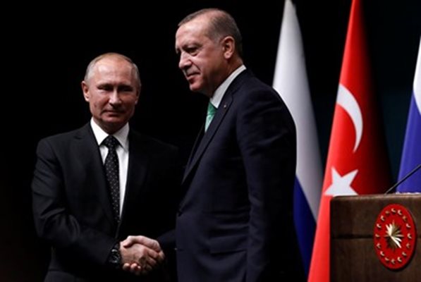 Владимир Путин и Реджеп Тайип Ердоган СНИМКА: Ройтерс
