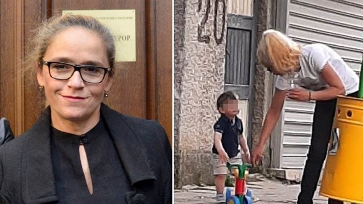 Десислава Иванчева е уловена от папараците да разхожда детето пред дома си
Снимка: България днес