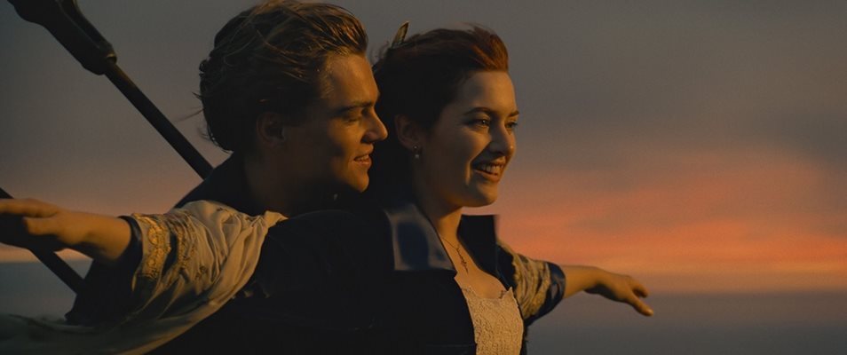 Кейт Уинслет и Леонардо ди Каприо в "Титаник"