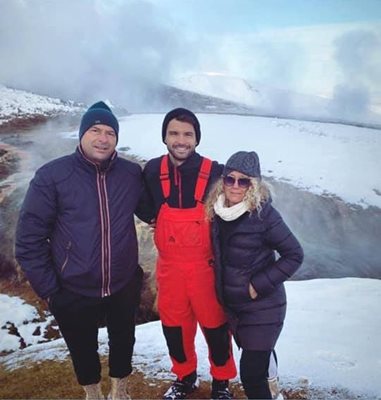 Миналата година Гришо и родителите му посетиха Исландия