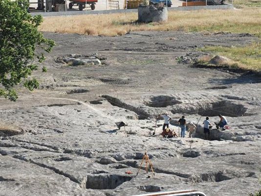 Солодобивният център през халколита се е простирал на повече от 20 дка. Днес археолозите откриват десетки производствени ями с внушителни размери.
СНИМКИ: ЙОРДАН СИМЕОНОВ