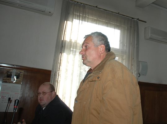 Благой Ставрев по време на делото в съда