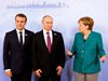Започна срещата между Владимир Путин, Ангела Меркел и Еманюел Макрон