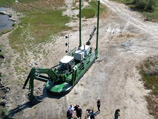 Започва почистване на утаителя на река Провадийска Снимка: Орлин Цанев