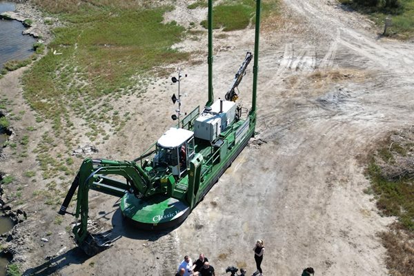 Започва почистване на утаителя на река Провадийска Снимка: Орлин Цанев