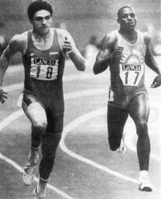 Николай Антонов е отвял дори великия Карл Люис на 200 метра в зала в Сан Себастиян през 1992 г. Снимка: Архив