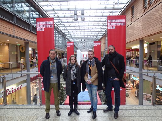 Екипът на филма в Берлин. Снимка: Капка Тодорова