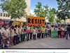 Протест на "Грийнпийс" в Мадрид срещу решението на Тръмп за климата