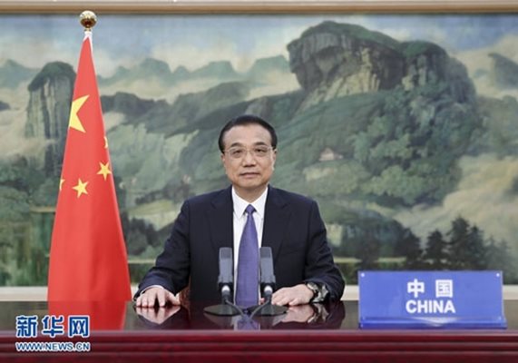 Китайският премиер Ли Къцян СНИМКА: Радио Китай