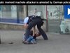 Виж как арестуваха сириеца, убил жена с мачете в Германия (Видео)