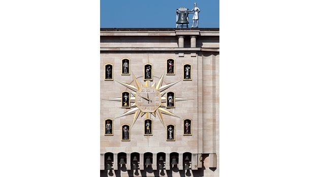 Часовник в центъра на Брюксел  СНИМКА: РОЙТЕРС
