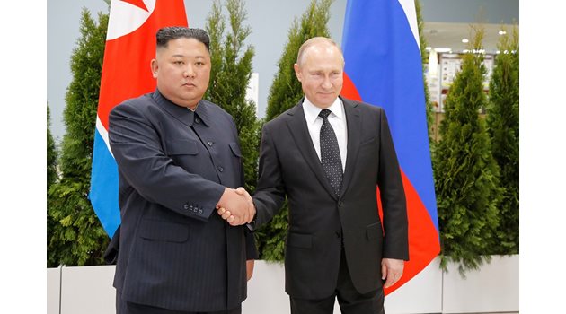 Ким Чен Ун и Владимир Путин Снимки: Ройтерс
