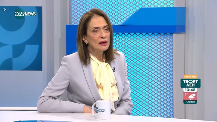 Надежда Нейнски – бивш външен министър и бивш посланик на България 
Кадър: Нова нюз