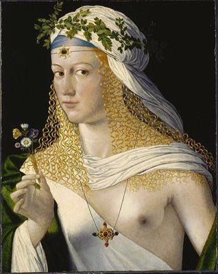 Предполагаем портрет на Лукреция от Бартоломео  Венето
