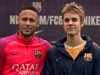 Виж как Джъстин Бийбър тренира с "Барселона" (видео)