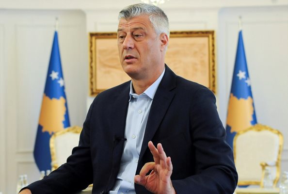 Президентът на Косово Хашим Тачи  СНИМКА: Ройтерс