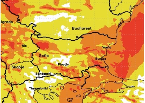 Червен код за опасен вятър утре
СНИМКА: Meteo Balkans