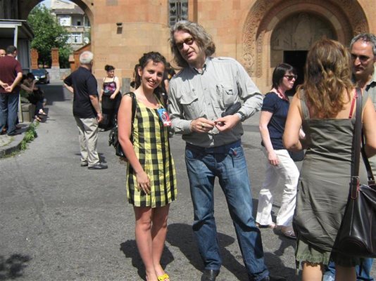 С режисьора Вим Вендерс на фестивала в Армения.