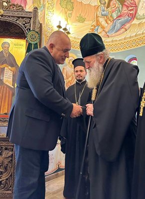 Бойко Борисов  получи благослови от Негово Светейшество Неофит - Патриарх Български