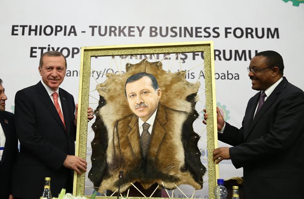 През 2015 г. Реджеп Ердоган посети редица африкански страни, като обиколката му започна от Етиопия.
