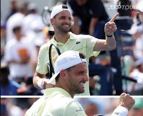 Григор Димитров отново е на осминафинал на US Open. Снимка: ATP/X