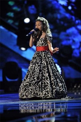 Крисия по време на "Евровизия"