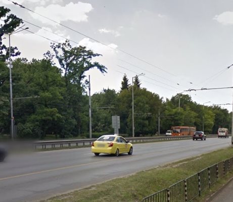 Бул. "Цариградско шосе" до Полиграфическия комбинат СНИМКА: Google Street View