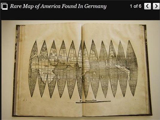 Библиотекар откри карта на 500 г., споменаваща Америка за пръв път