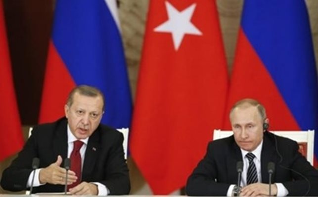  Владимир Путин и Реджеп Тайип Ердоган СНИМКА: Ройтерс