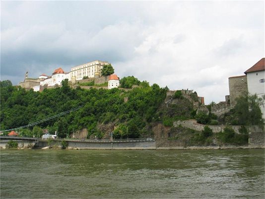 Крепостта Оберхаус
на полуострова
между Дунав и Илц
