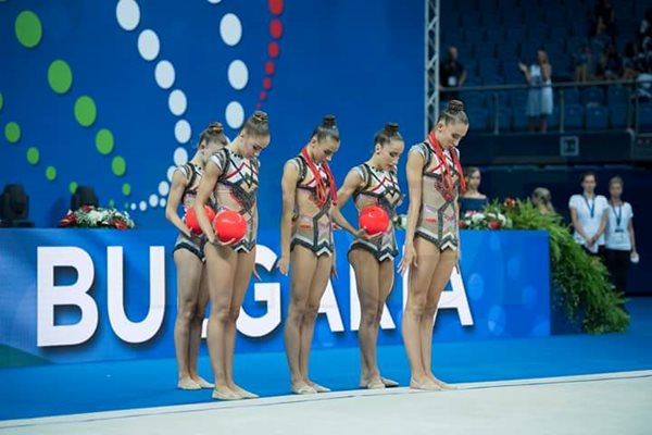 Националният отбор на България по художествена гимнастика спечели общо 3 медала от световното първенство. СНИМКА: Анна Недкова БФХГ