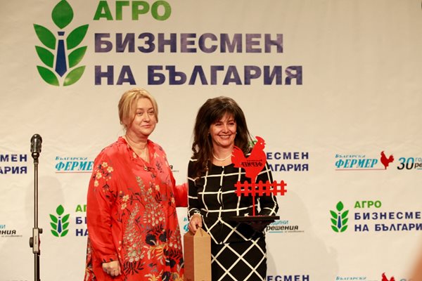 Благовеста Василиева, която получи награда за биопроизводител
 