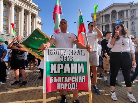 Протест на земеделците в София Снимка: Румяна Тонева