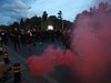 Феновете на ЦСКА спряха движението на Орлов мост заради стадиона (Снимки)