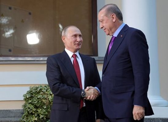 Владимир Путин и Реджеп Ердоган  СНИМКА: Ройтерс